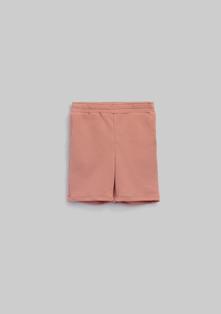 Conjunto buddies con capucha salmon
