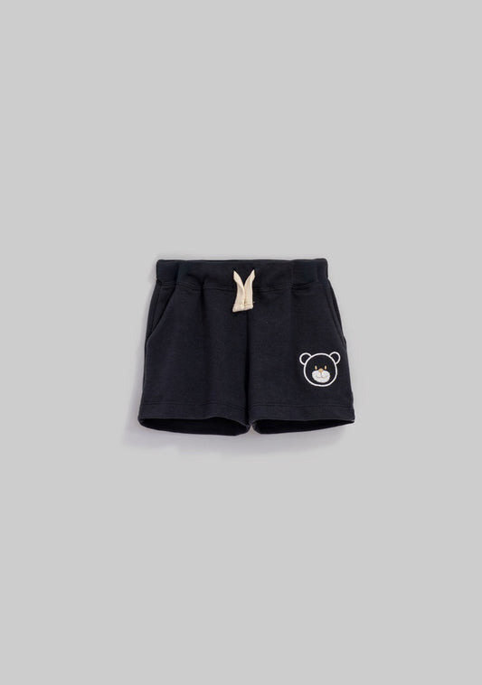 Conjunto de shorts negro de oso