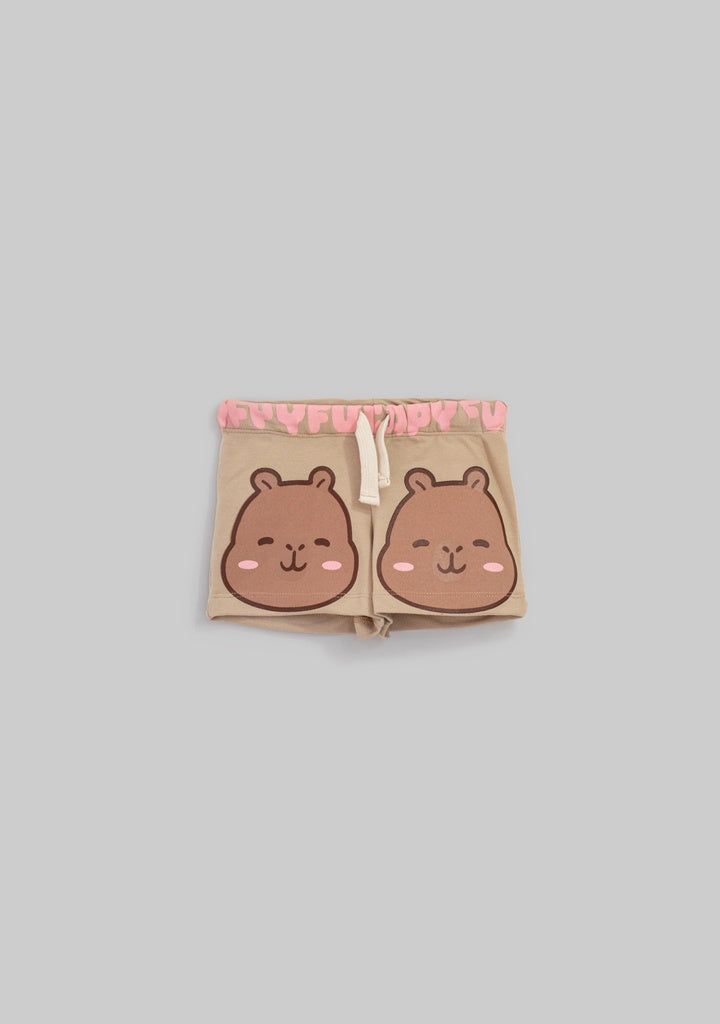 Conjunto Short Capibara cafe