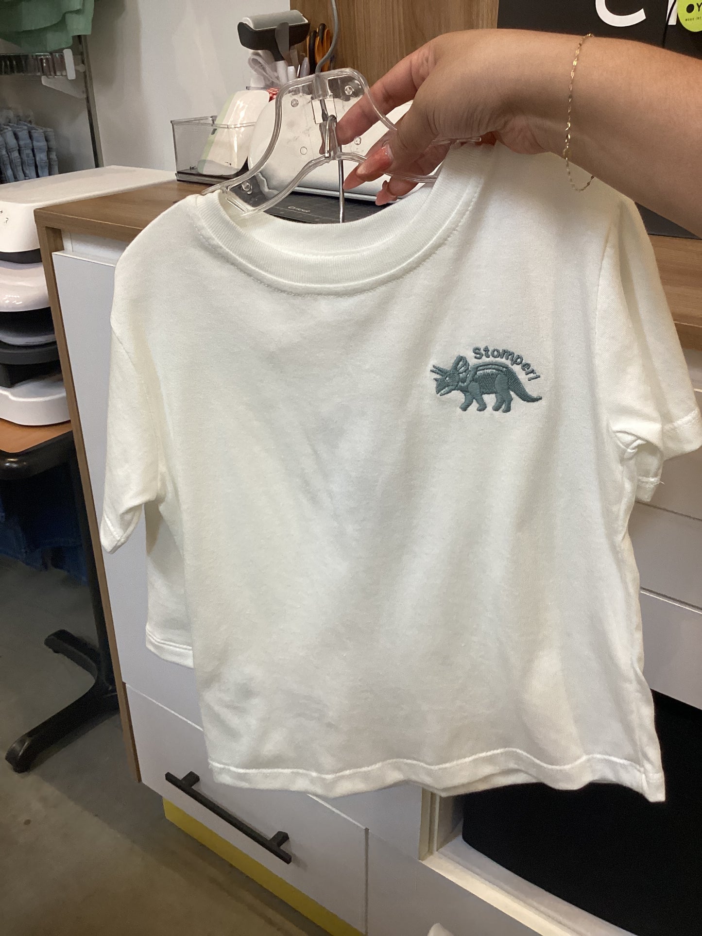 conjunto blanco dinosaurio