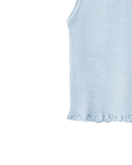 blusa azul tirantes brillo