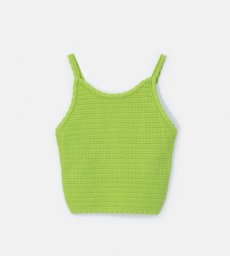 Crop top rosa punto