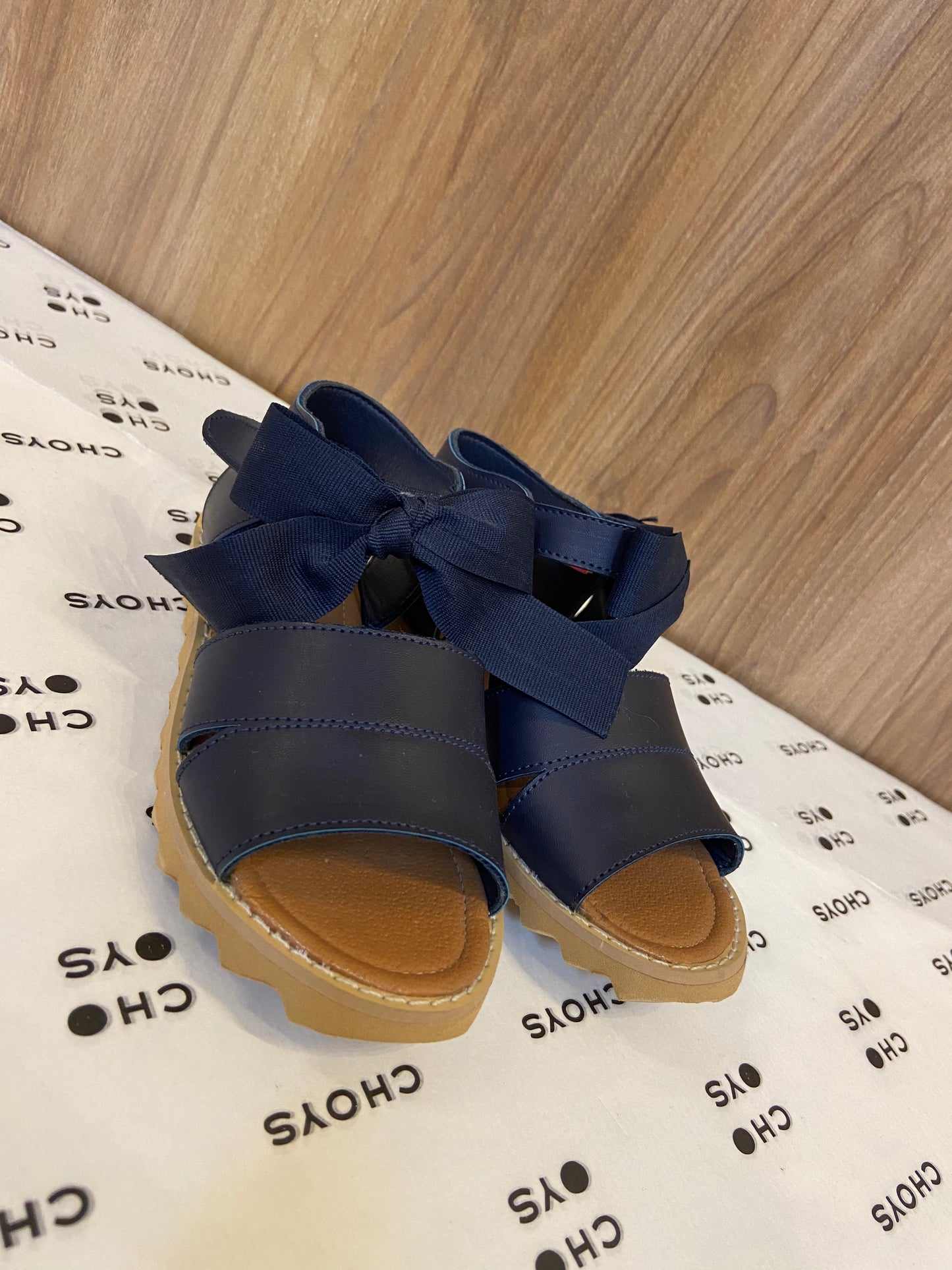 huaraches azul marino