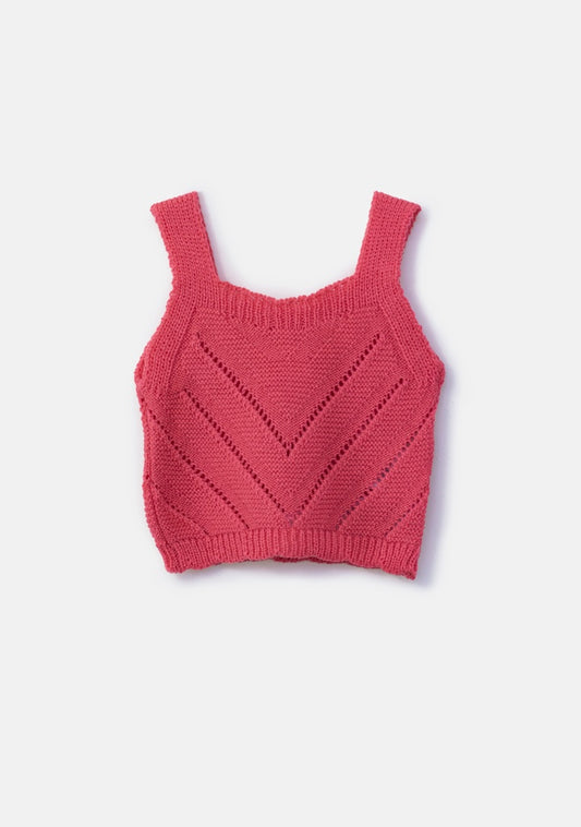 croptop salmon punto