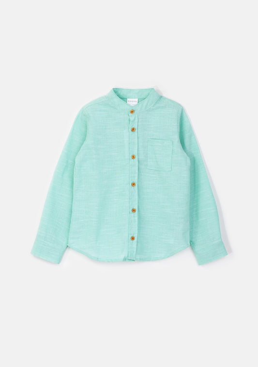 Camisa mao manga larga lino