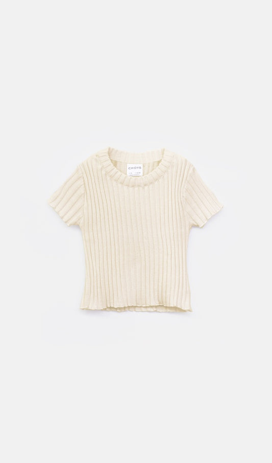 blusa lisa beige