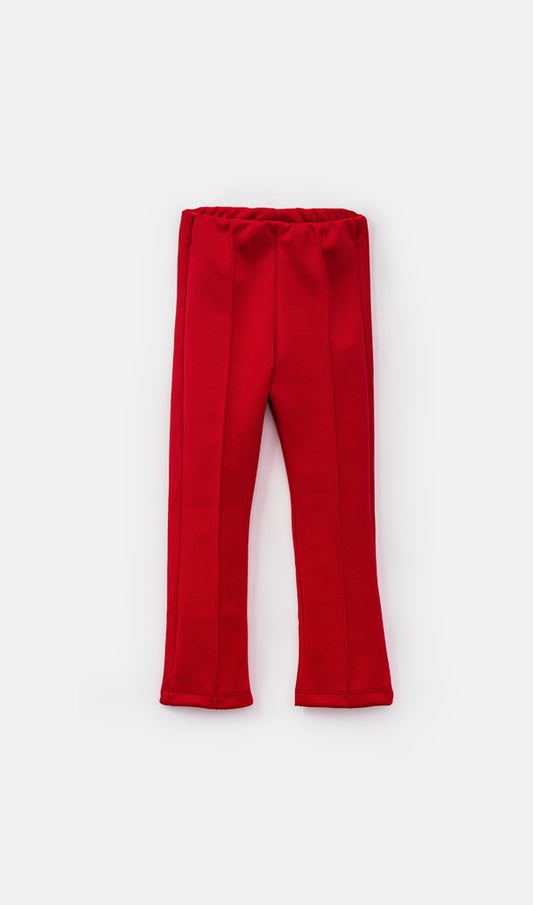 Pantalon rojo formal recto