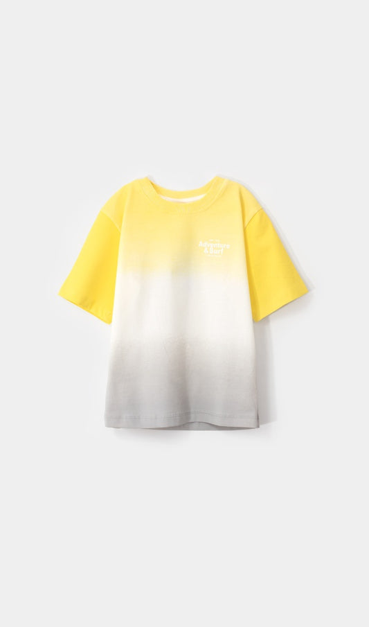 camiseta amarilla/gris