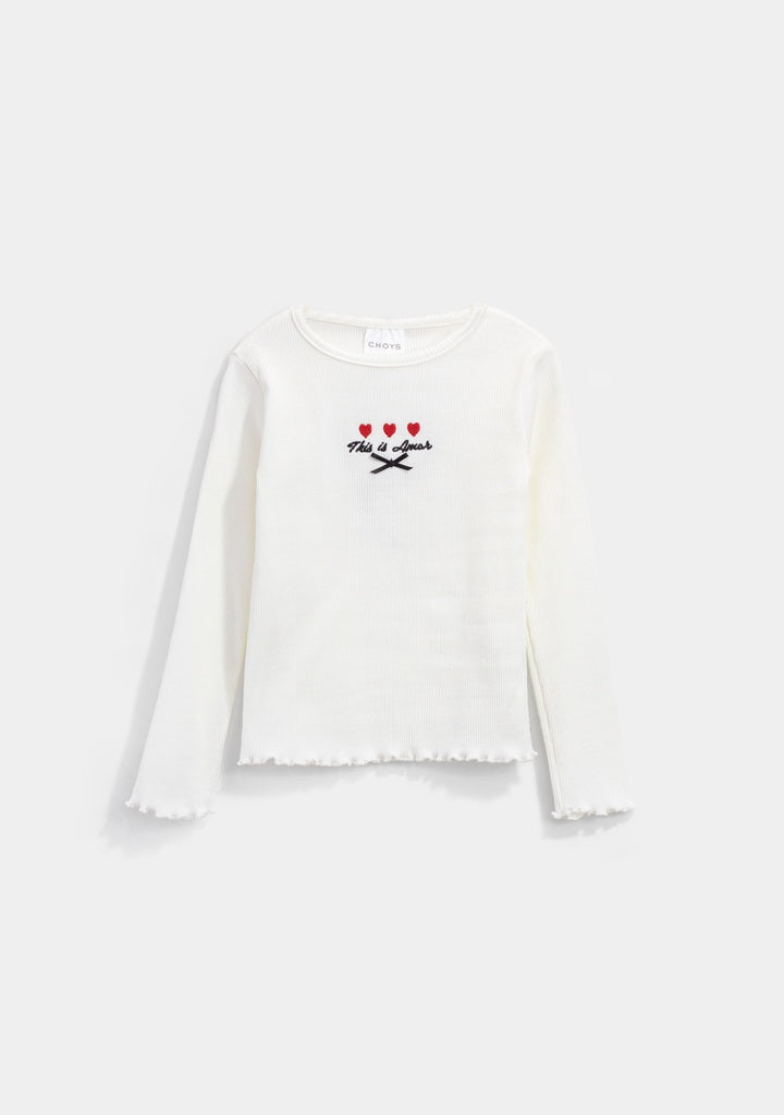 blusa blanca corazones