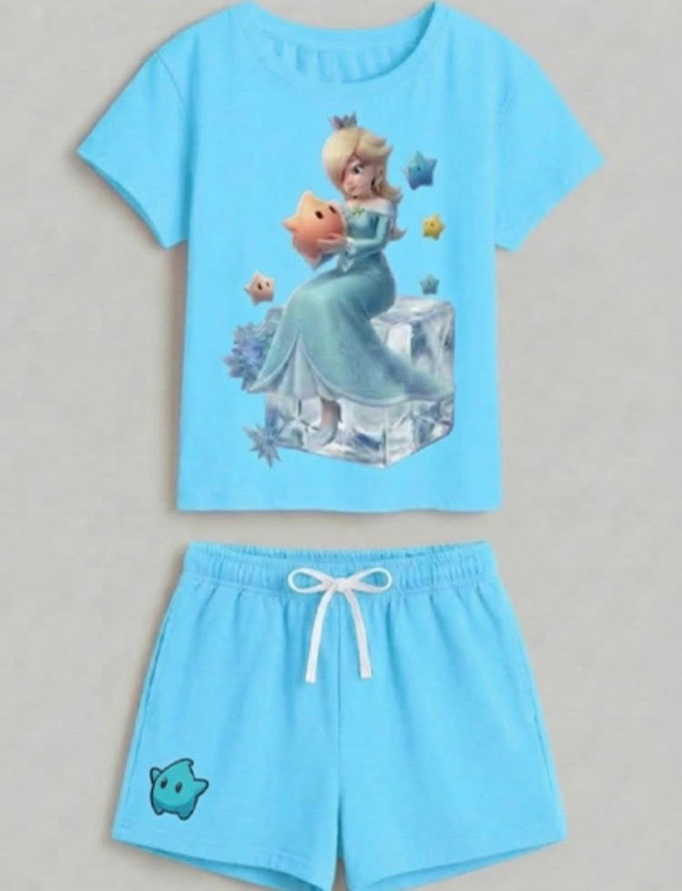 conjunto Rosalina azul turquesa