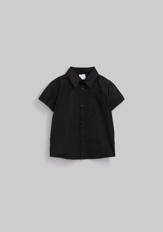 Camisa botones  negra