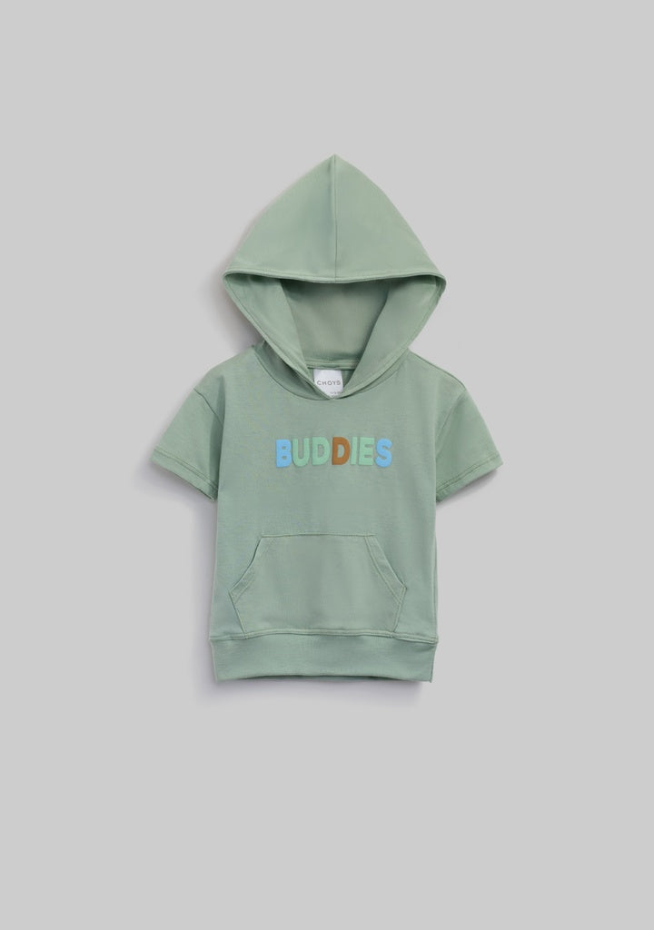 Conjunto Buddies con Capucha Verde