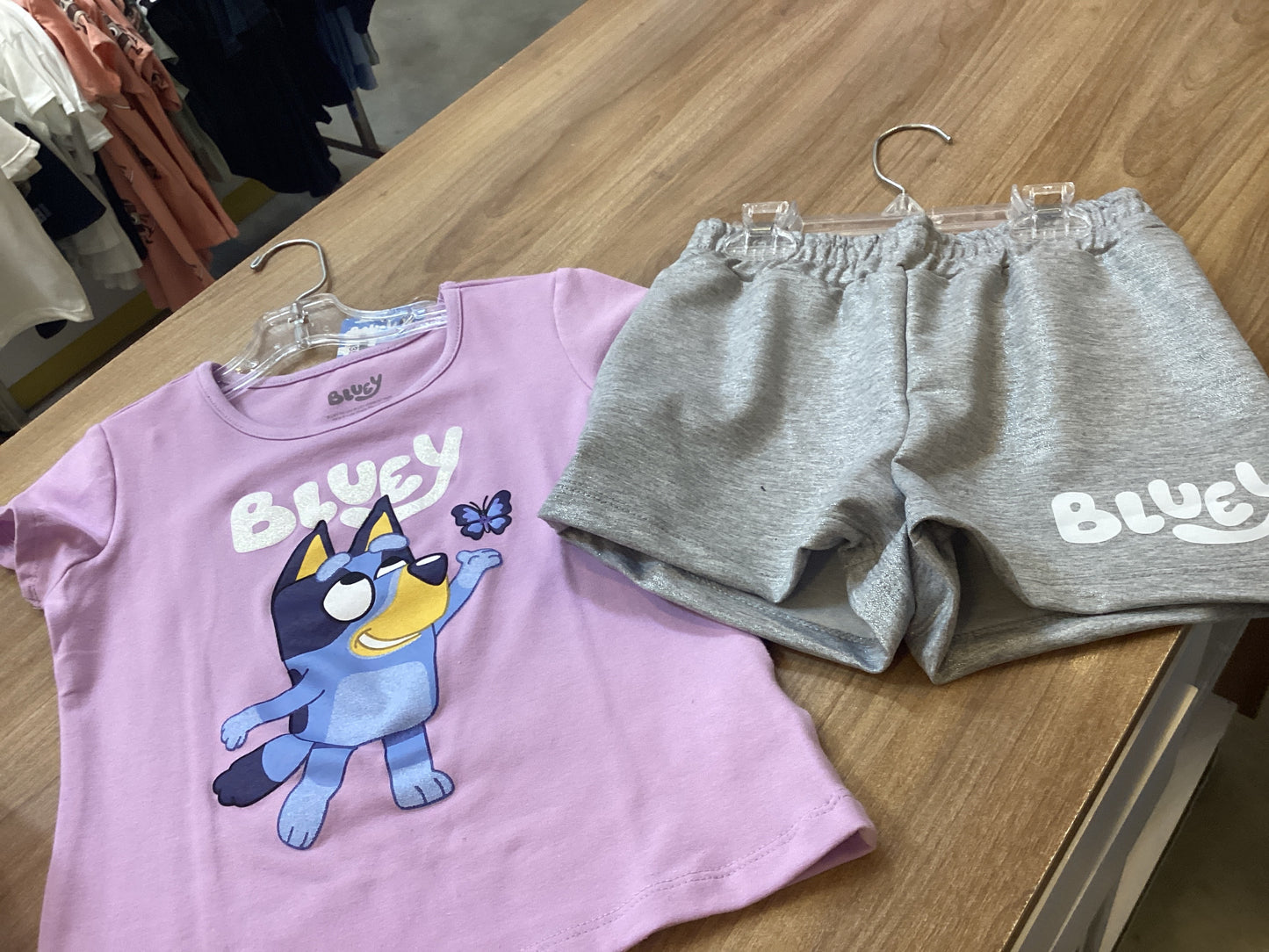 Set Bluey Lila gris