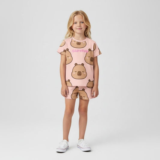 Conjunto Capibara Rosa