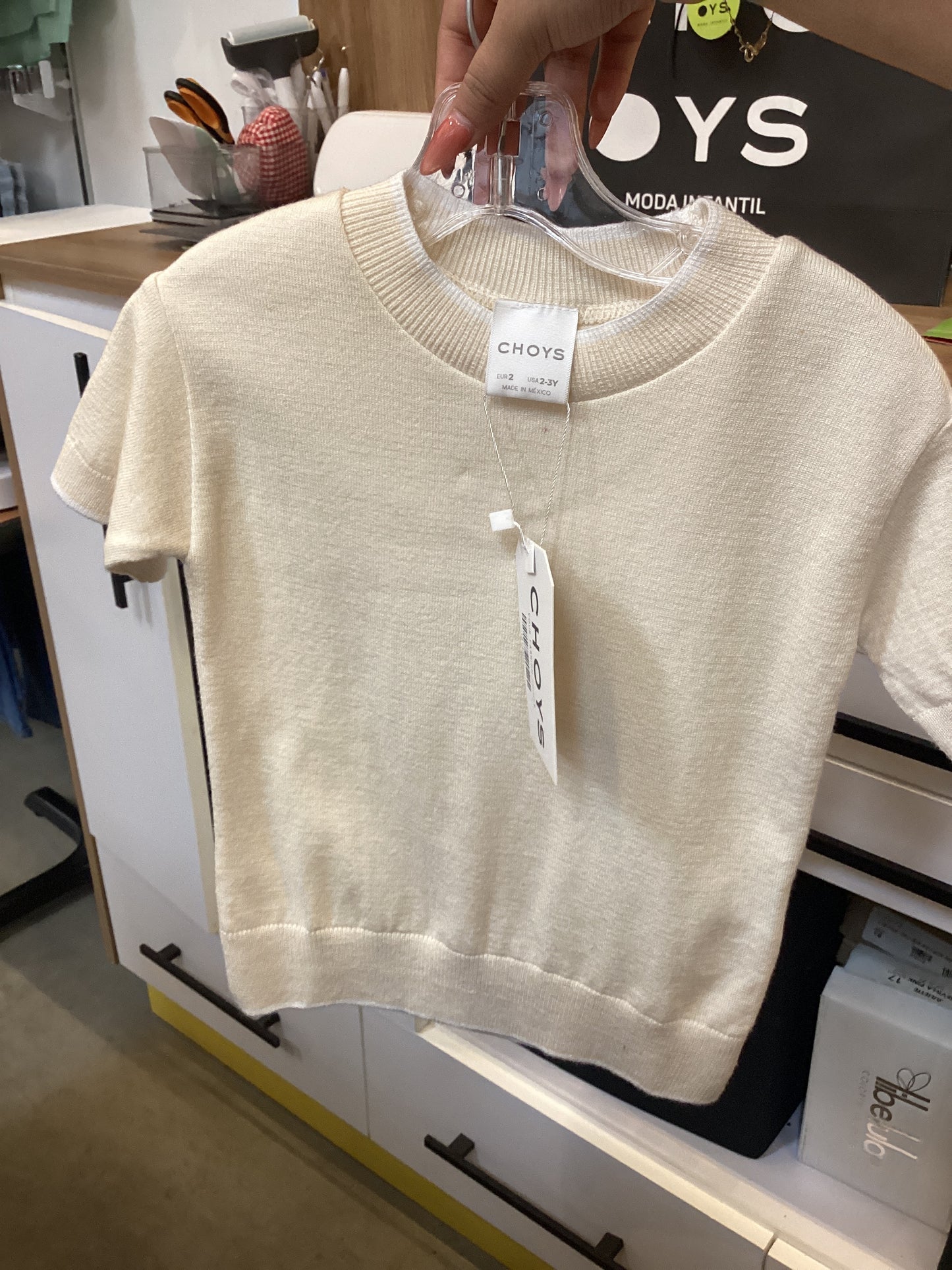 playera de punto bicolor