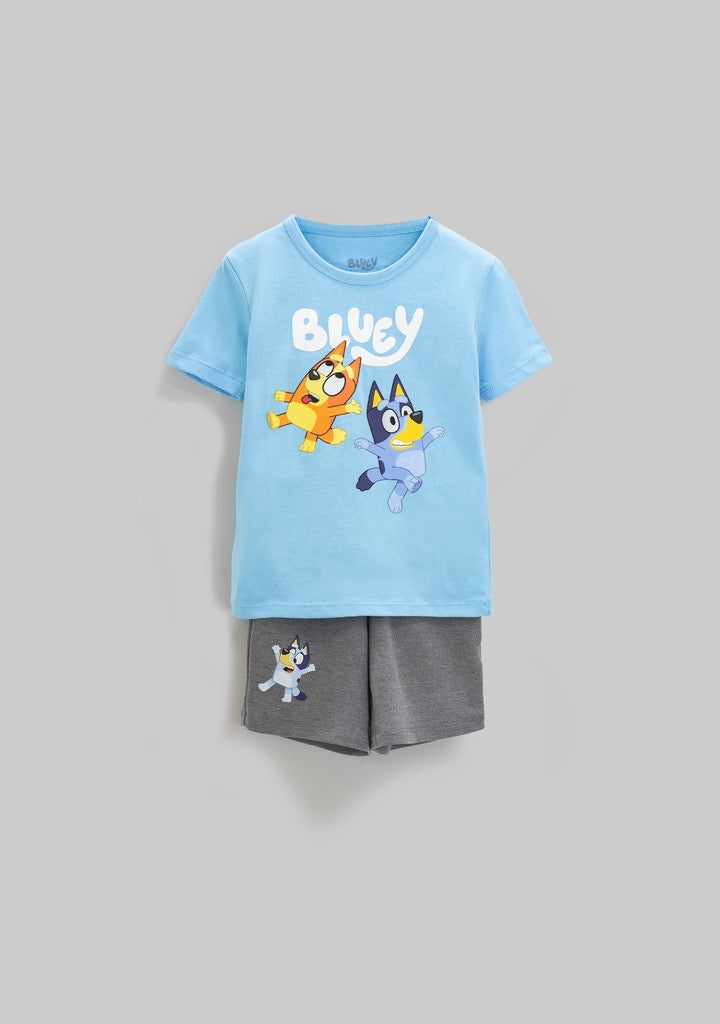 Conjunto Bluey azul/gris