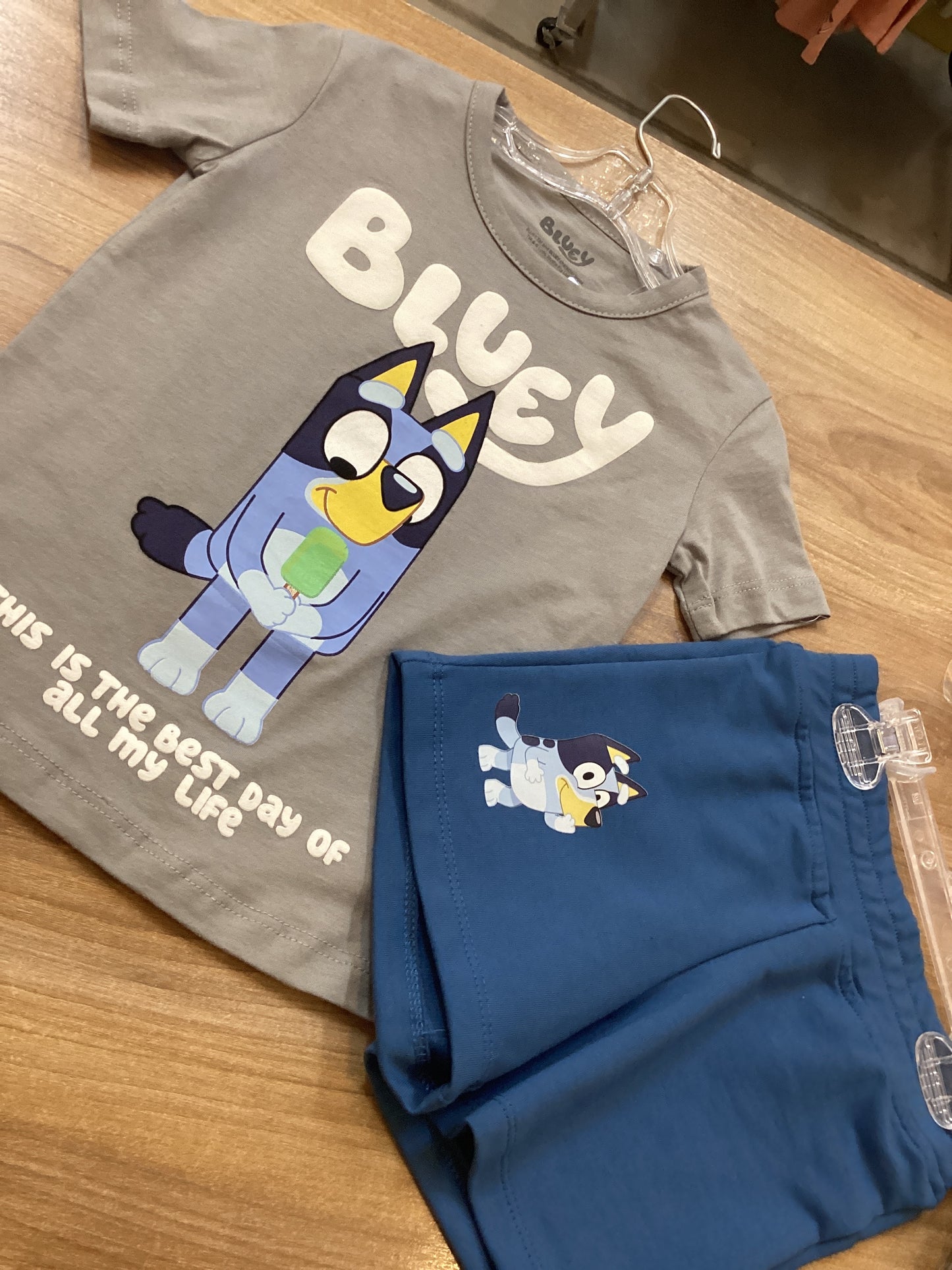 conjunto Bluey y bingo azul navy