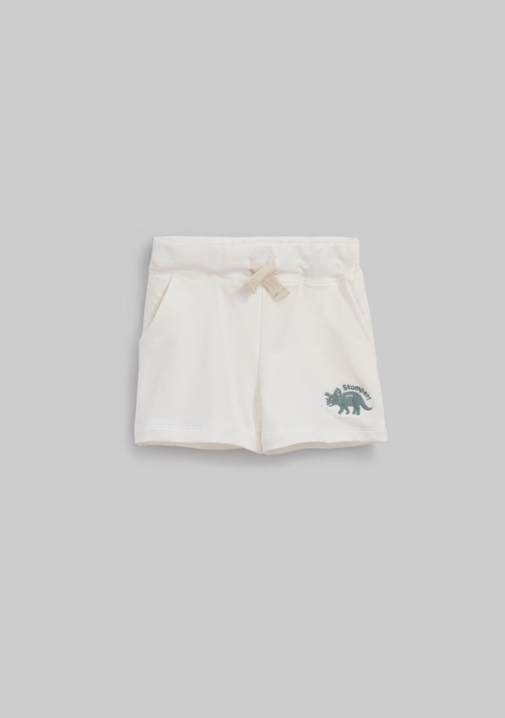 Conjunto Short Blanco Dinosaurio