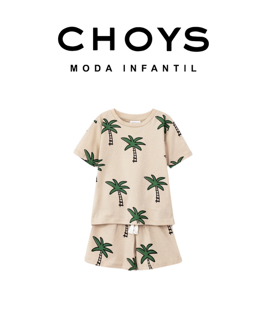 conjunto beige palmeras