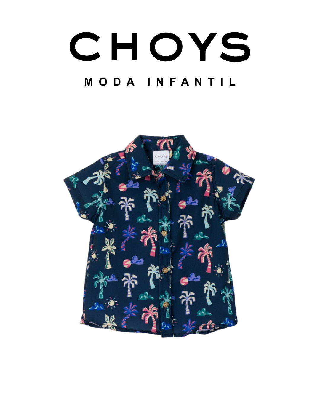 camisa palmeras colores