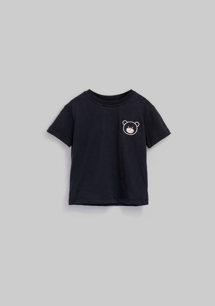 Conjunto de shorts negro de oso