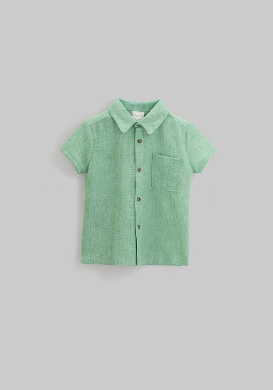 camisa verde haspeada