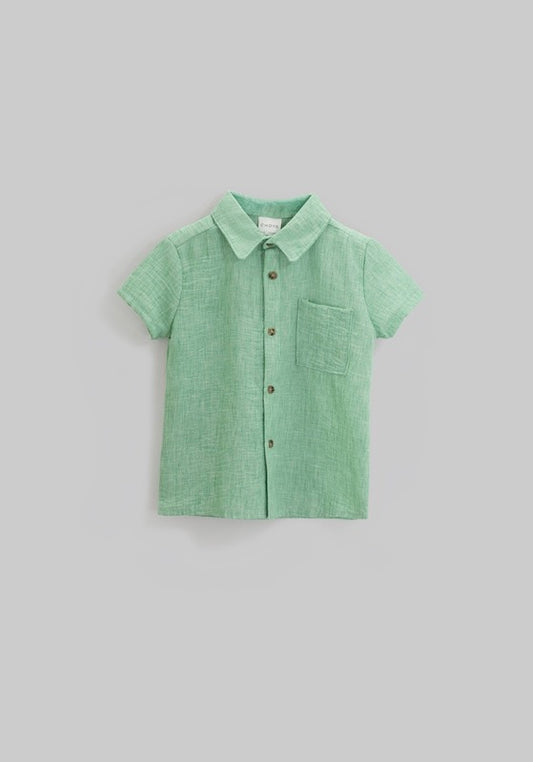 camisa verde haspeada