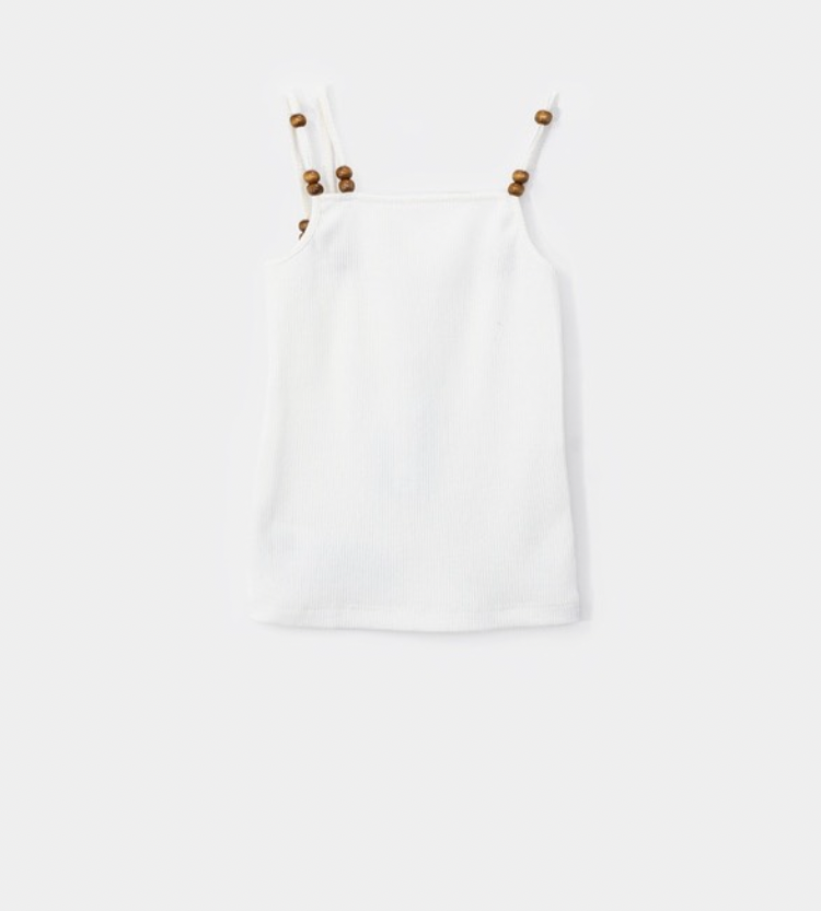 blusa blanca tirantes doble
