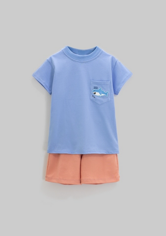 conjunto short tiburón