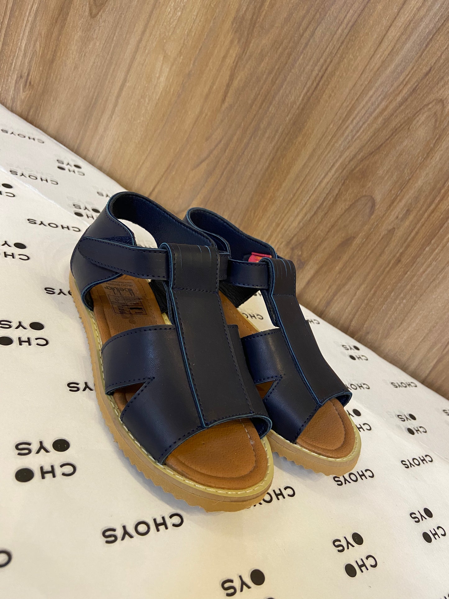 huaraches azul marino