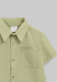 Camisa botones verde