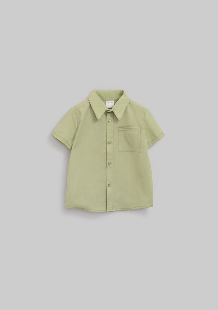 Camisa botones verde