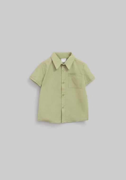 Camisa botones verde
