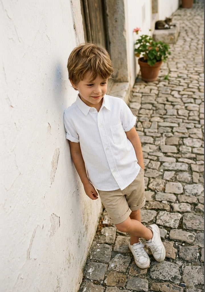 Camisa blanca lisa